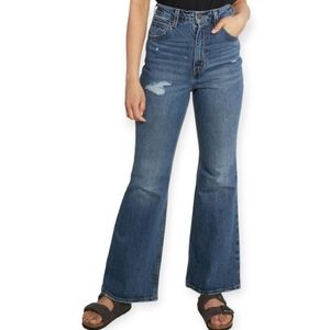 Levi's 70s High Flare Jeans Size 25 Premium Denim in Take It Out Dark
